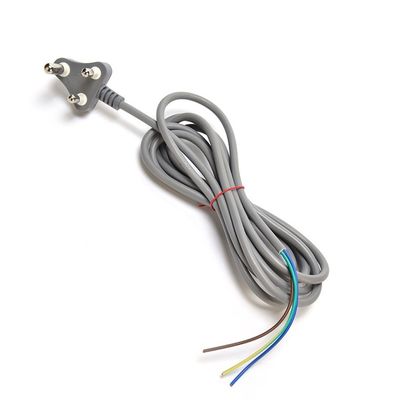 450v H05VV-F 3X0.75MM2 3 φάσης πλέγμα καλώδιο ηλεκτρικής ενέργειας για τη Νότια Αφρική SABS Grey Free Oxygen Bared Stranded Copper