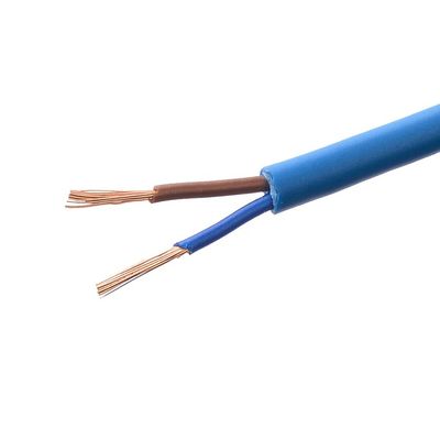 Μπλε PVC μονωμένο RVV 2 πυρήνας 2X0.75mm2 καλώδιο ηλεκτρικής ενέργειας για οικιακές ηλεκτρικές συσκευές