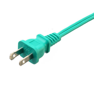Πράσινο 2 Pin Laptop Plug Power Cord Extension Cord με προστασία από μόνωση
