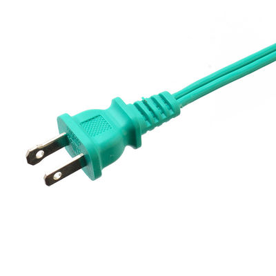 Πράσινο 2 Pin Laptop Plug Power Cord Extension Cord με προστασία από μόνωση