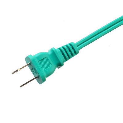 Πράσινο 2 Pin Laptop Plug Power Cord Extension Cord με προστασία από μόνωση