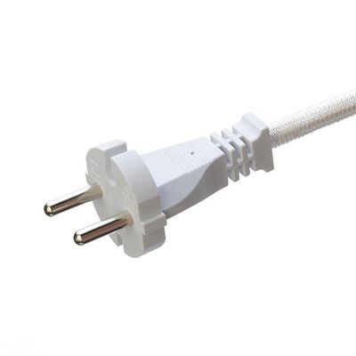 10A/250V PSE 2Pin Plug Power Cord 4.8mm Τερματικό Λευκό SNI με μακροχρόνιο μη ακατέργαστο χαλκό
