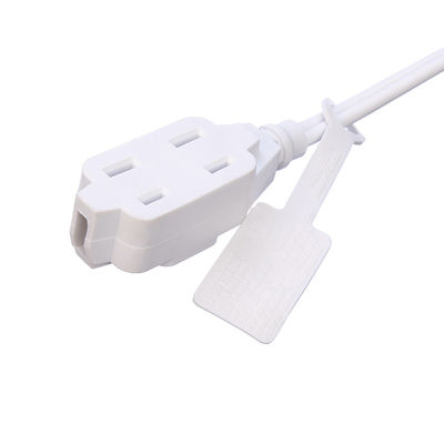 2X16AWG Λευκό 2 Πιν Home Μικροκυμάτων Φούρνο Σημείο Ηλεκτρικό καλώδιο επέκτασης καλωδίων για 125V ονομαστική τάση και υλικό PVC Jacket