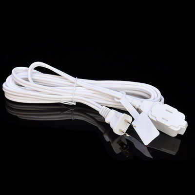 2X16AWG Λευκό 2 Πιν Home Μικροκυμάτων Φούρνο Σημείο Ηλεκτρικό καλώδιο επέκτασης καλωδίων για 125V ονομαστική τάση και υλικό PVC Jacket