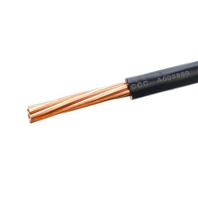 Στρογγυλά καλώδια στερεού πυρήνα BV 1X10mm2 Μαύρο καλώδιο ηλεκτρικής ενέργειας φορητού υπολογιστή με κάλυψη και μόνωση από PVC