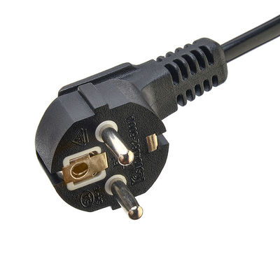 Εγγυημένο από την VDE Shucko CEE7/7 Συναρμολογητής με IEC C13 Συνδετήρα Ηλεκτρονικά καλώδια τροφοδοσίας υπολογιστή