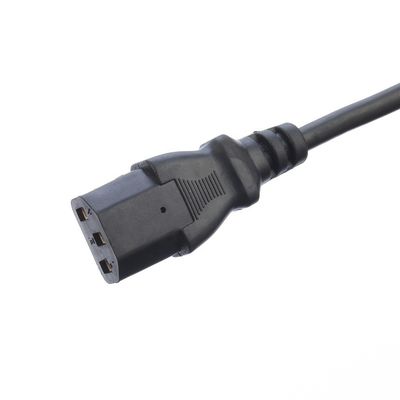 Εγγυημένο από την VDE Shucko CEE7/7 Συναρμολογητής με IEC C13 Συνδετήρα Ηλεκτρονικά καλώδια τροφοδοσίας υπολογιστή