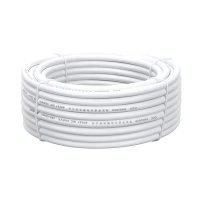 Περιοχή θερμοκρασίας -5C έως 70C RVV 3 πυρήνες 3X0.75mm2 λευκή μονωμένη προστασία Ηλεκτρικό καλώδιο ηλεκτρικής ενέργειας με νηματωμένο αγωγό