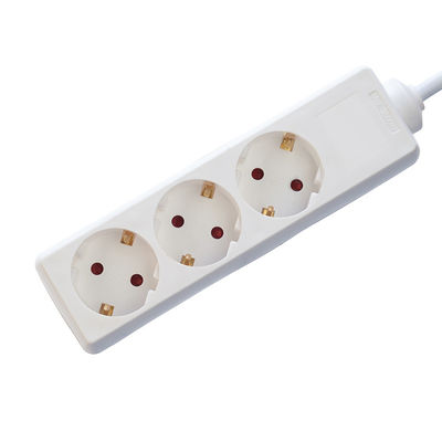 3m 3 Way Universal Extension Cable and Switch Socket for Multi Plug Power Socket Extension 3*0.75 Λευκό Προσαρμοσμένη επιλογή