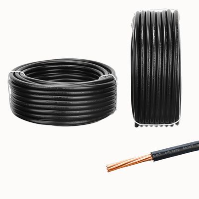 VDE H07V-R 450/750V Μαύρο μονοπυρήνα σύρματος στερεών ράβδων μεταλλικού αγωγού για οικιακές συσκευές Ηλεκτρικό καλώδιο ηλεκτρικής ενέργειας