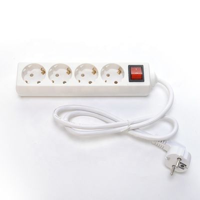 5 Πλακέτα επέκτασης μπάντας 3x1.5mm2x5m VDE Ευέλικτη λωρίδα τροφοδοσίας καλωδίου με προστασία παιδιών και ονομαστικό ρεύμα 10/16A