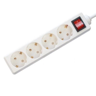 5 Πλακέτα επέκτασης μπάντας 3x1.5mm2x5m VDE Ευέλικτη λωρίδα τροφοδοσίας καλωδίου με προστασία παιδιών και ονομαστικό ρεύμα 10/16A