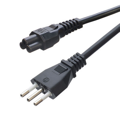 C5 Clover Connector Μαύρο Ιταλικό Καλώδιο Διεύρυνσης H05VV-F 3x0.75MM2