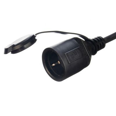 Εξωτερικό καλώδιο επέκτασης 3x1.5mm2 Καλώδιο ρεύματος 220v Καλώδιο ρεύματος με 2 πόλους Αδιάβροχη πρίζα Προτύπου γείωσης 16A/250V