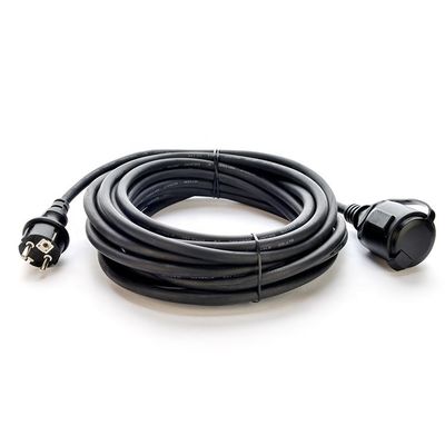 Εξωτερικό καλώδιο επέκτασης 3x1.5mm2 Καλώδιο ρεύματος 220v Καλώδιο ρεύματος με 2 πόλους Αδιάβροχη πρίζα Προτύπου γείωσης 16A/250V