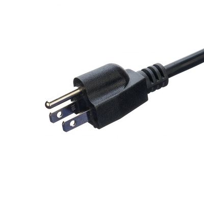 Προδιαγραφή καλωδίου 16/14/18AWG ETL Καλωδίων ισχύος για φορητό υπολογιστή 15A NEMA-15P 3 φάσης