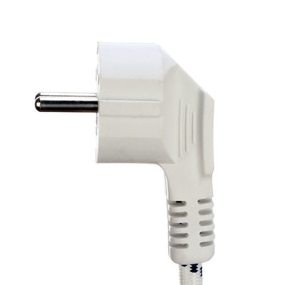 VDE Standard Power Cord για ατμό σίδηρο Εμπορικό ονομαστικό ρεύμα 16A 3 άκρη βαμβάκι πλεγμένο καλώδιο επέκτασης AC