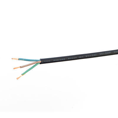 Διάταξη VDE 16A/250V H07rn-f Σύρμα ηλεκτρικής ενέργειας για οικιακές συσκευές 2 πυρήνες ή 3 φάσεις Διοικητικό καλώδιο H05 Rr εσωτερικές κανονικές τομές