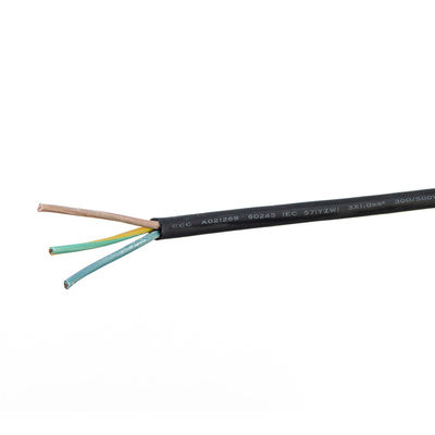 Διάταξη VDE 16A/250V H07rn-f Σύρμα ηλεκτρικής ενέργειας για οικιακές συσκευές 2 πυρήνες ή 3 φάσεις Διοικητικό καλώδιο H05 Rr εσωτερικές κανονικές τομές