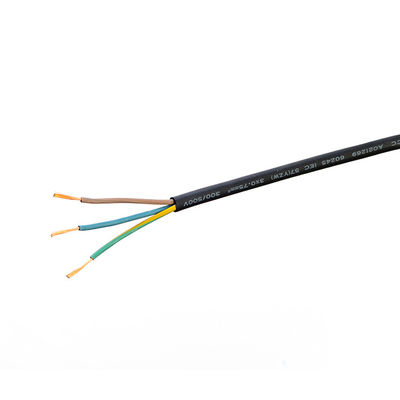 Διάταξη VDE 16A/250V H07rn-f Σύρμα ηλεκτρικής ενέργειας για οικιακές συσκευές 2 πυρήνες ή 3 φάσεις Διοικητικό καλώδιο H05 Rr εσωτερικές κανονικές τομές