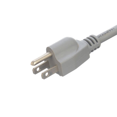 Εμπορικό καλώδιο ηλεκτρικής ενέργειας ETL 14 AWG ανοικτό τέλος για φορητό υπολογιστή 15A NEMA-15P 3 φάσης Plug Extension Cord Universal Socket Branded Power Cable