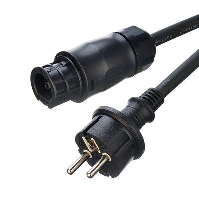 16A/250V EU 3 poles Socket AC Power Cord Ved H07rn-f Ρουχένιο κάλυμμα με Betteri Bc01 Schuko 3m Ηλιακό καλώδιο επέκτασης