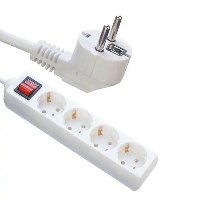 250V Universal Socket 3M 5M Cable 4-Hole Power Strip 3x4 Cable 16A για πολλαπλές πηγές και συσκευές