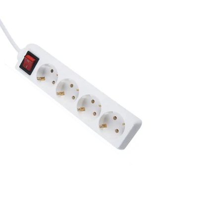 250V Universal Socket 3M 5M Cable 4-Hole Power Strip 3x4 Cable 16A για πολλαπλές πηγές και συσκευές