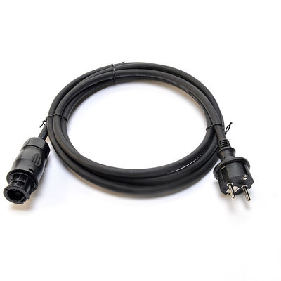 Χωρισμός από καουτσούκ H07RN-F Schuko Plug AC καλώδιο ισχύος για Betteri BC01 IP68 σύνδεσμος και ηλιακό πάνελ μετατροπέα