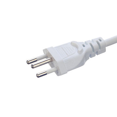 Προσαρμογή Βραζιλία 10A/250V 3 Pin Plug 3x0.75MM2 PS4 Καλώδιο ρεύματος για λάμπα αλατιού Πιστοποιημένο από το DIN VDE 0620/EN 50075 1990