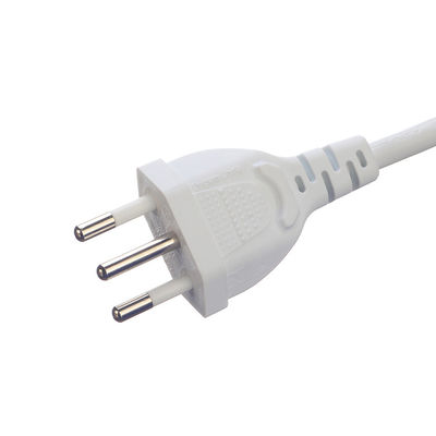 Προσαρμογή Βραζιλία 10A/250V 3 Pin Plug 3x0.75MM2 PS4 Καλώδιο ρεύματος για λάμπα αλατιού Πιστοποιημένο από το DIN VDE 0620/EN 50075 1990