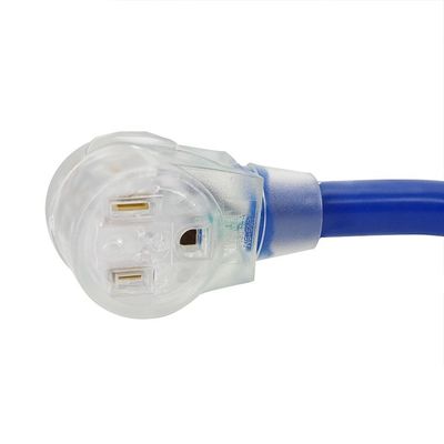 Εξωτερικό Yard Party 125V 15A NEMA 6-50P/R βαρύ φορτίο 1/3/5/6/20FT 50M φωτισμένο άκρο μπλε πολλαπλό Rv καλώδιο επέκτασης καλώδιο ρεύματος