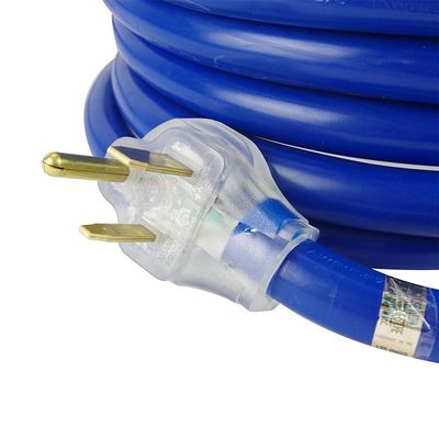 Εξωτερικό Yard Party 125V 15A NEMA 6-50P/R βαρύ φορτίο 1/3/5/6/20FT 50M φωτισμένο άκρο μπλε πολλαπλό Rv καλώδιο επέκτασης καλώδιο ρεύματος