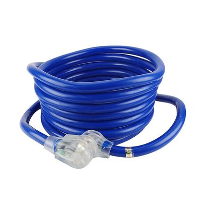 Εξωτερικό Yard Party 125V 15A NEMA 6-50P/R βαρύ φορτίο 1/3/5/6/20FT 50M φωτισμένο άκρο μπλε πολλαπλό Rv καλώδιο επέκτασης καλώδιο ρεύματος
