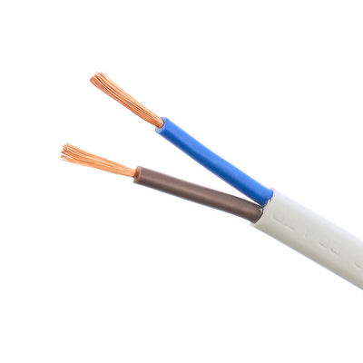 2 πυρήνες 2x0.5mm2 VDE H03VVH2-F PVC Jacket Low Voltage καλώδιο ηλεκτρικής ενέργειας για το σπίτι μονωμένο χωρίς οξυγόνο θέρμανση χαλκού καλωδίου