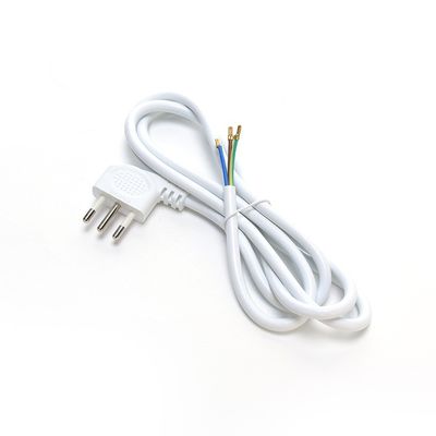 IMQ Standard 3 Pin Angled 16A Ιταλία Λευκά καλώδια ηλεκτρικής ενέργειας H05VV-F 3x0.75MM2 με κλειστό τερματικό από την Trusted