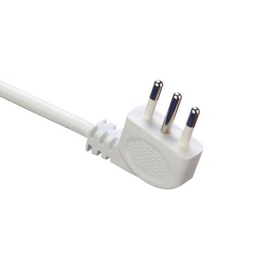 IMQ Standard 3 Pin Angled 16A Ιταλία Λευκά καλώδια ηλεκτρικής ενέργειας H05VV-F 3x0.75MM2 με κλειστό τερματικό από την Trusted