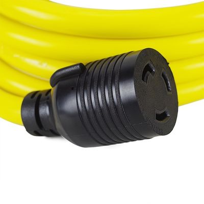 ETL καταχωρισμένο 3 άκρων 30 Amp γεννήτρια καλώδιο 25 πόδια βαρύ φορτίο NEMA L5-30P/L5-30R 10 Gauge 125V SJTW κλειδαριά γεννήτρια καλώδιο επέκτασης