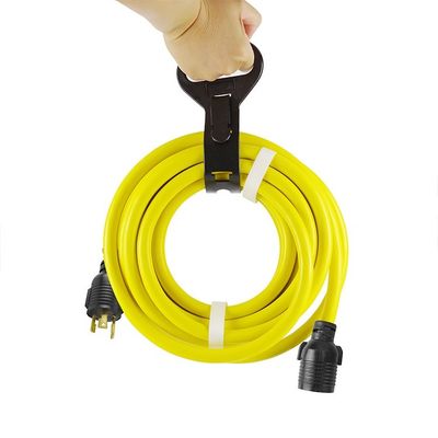 30Amp 3750 Watt 25 πόδια βαρύ φορτίο NEMA L6-30P/6-30R 3 άκρη 10 Γεννήτρια μεγέθους κλειδώματος καλώδιο επέκτασης με οργανωτή καλωδίου