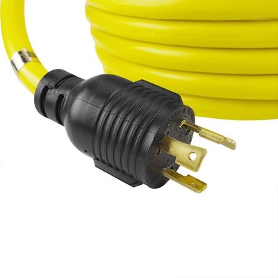 30Amp 3750 Watt 25 πόδια βαρύ φορτίο NEMA L6-30P/6-30R 3 άκρη 10 Γεννήτρια μεγέθους κλειδώματος καλώδιο επέκτασης με οργανωτή καλωδίου