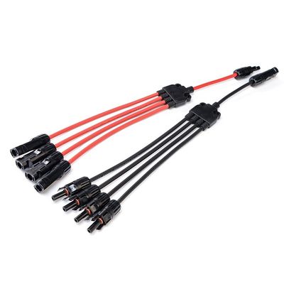 Τυπικά τμήματα 1C X56/0.285MM Διεύρυνση καλωδίου φωτοβολταϊκών Y Διαχωριστής 4 έως 1 PV004 Άντρες και γυναίκες συνδέσεις 40 σετ/κατάστημα