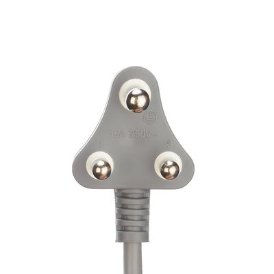 450v H05VV-F 3X0.75MM2 3 φάσης πλέγμα καλώδιο ηλεκτρικής ενέργειας για τη Νότια Αφρική SABS Grey Free Oxygen Bared Stranded Copper