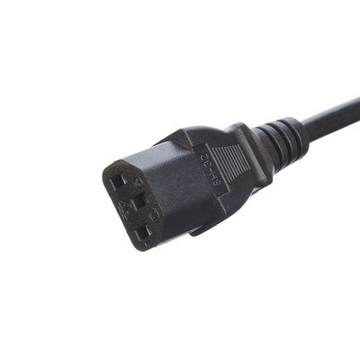 125V καλώδιο τροφοδοσίας εναλλασσόμενου ρεύματος για πλυντήριο πιάτων ψυγείο 220V Επέκταση ETL Εγκριθείσα από την NEMA 5-15P στις IEC C13 Απογυμνωμένο άκρο 18AWG 220V