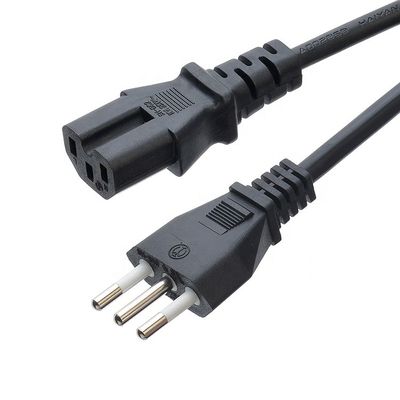 3 Pin 16A Plug C13 Connector Black Italia Standard Extension Cord Leads IMQ Power Cord Ιταλικό καλώδιο ηλεκτρικής ενέργειας για γείωση