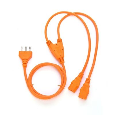 3 Pin 16A Plug C13 Connector Black Italia Standard Extension Cord Leads IMQ Power Cord Ιταλικό καλώδιο ηλεκτρικής ενέργειας για γείωση