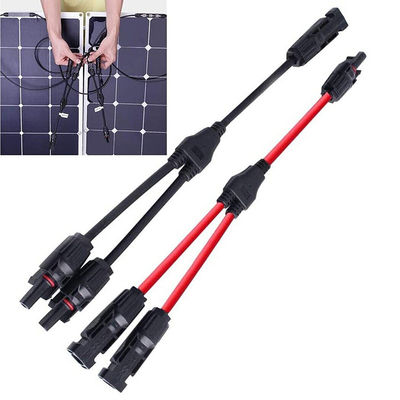 Απομονωμένο TUV Εγκρίθηκε 1x4mm2 Κουπέρ XLPO XLPE PV Ηλιακό Καλώδιο Y Σπλιτερ 1 έως 3 με PV004 Συνδετήρα Προστασία UV