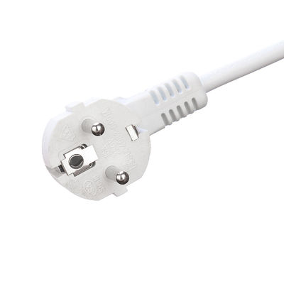 Λευκό αδιάβροχο 3 άκρο H05VV-F/H05RR-F/H05RN-F 3x1.5MM2 Καλώδιο επέκτασης VDE Εγκρίθηκε τέλειο για καταναλωτικά ηλεκτρονικά
