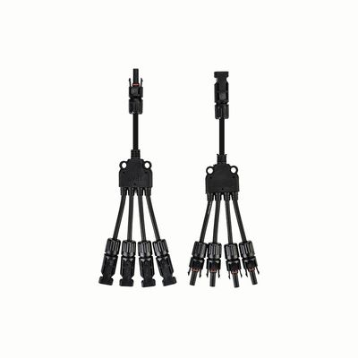 1x4mm2 Κουπέρ XLPO XLPE ΦΒ καλώδιο Y διαχωριστικό 1 Μεταφορά 2 με PV004 συνδετήρα Θέρμανση UV Res Jacket TUV Εγκρίθηκε