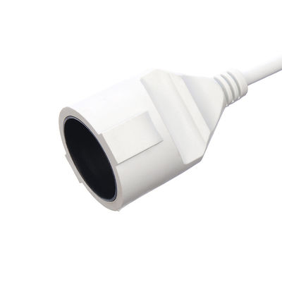 Λευκό αδιάβροχο 3 άκρο H05VV-F/H05RR-F/H05RN-F 3x1.5MM2 Καλώδιο επέκτασης VDE Εγκρίθηκε τέλειο για καταναλωτικά ηλεκτρονικά