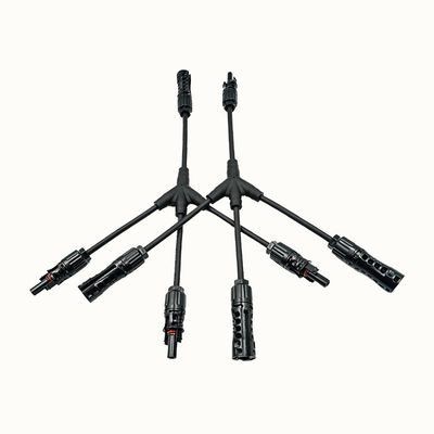 1x4mm2 Κουπέρ XLPO XLPE ΦΒ καλώδιο Y διαχωριστικό 1 Μεταφορά 2 με PV004 συνδετήρα Θέρμανση UV Res Jacket TUV Εγκρίθηκε